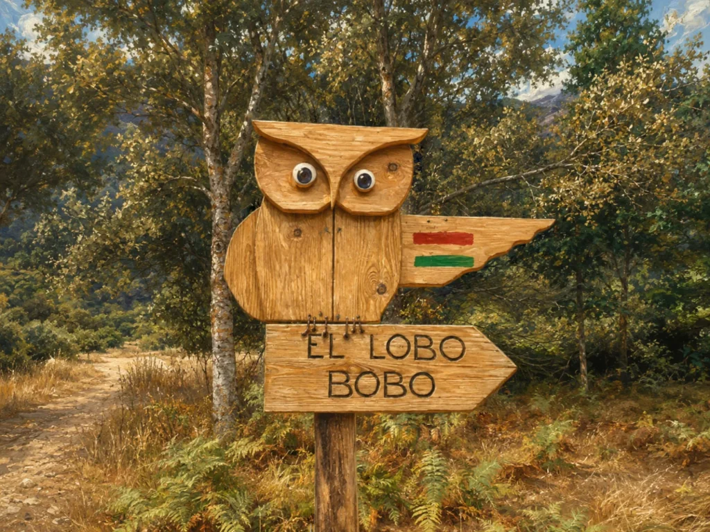 Indicador para la Senda del Lobo Bobo